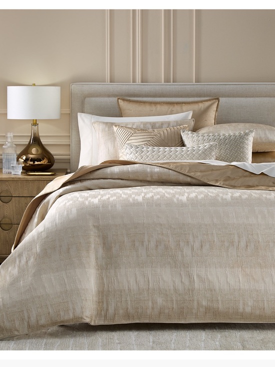 Hotel Collection Other - Hotel Collection Champagne and Cream Reversible Comforter Set